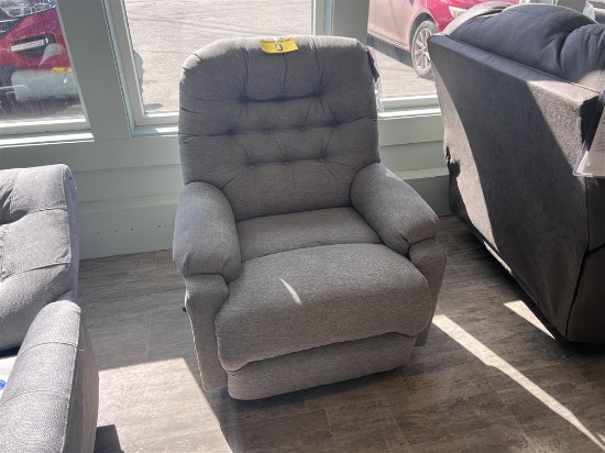 BEST HOME FURNISHINGS BARB SPACE SAVER RECLINER, RETAIL $485