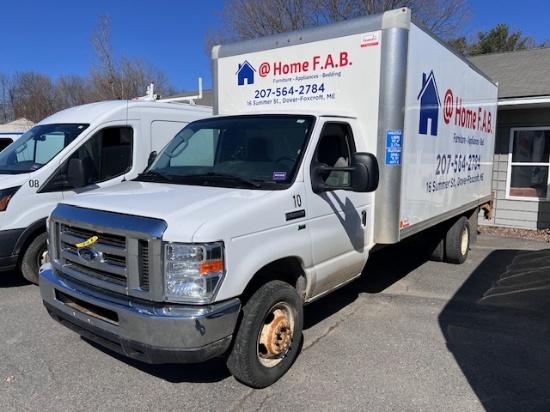 2019 FORD E450 CUTAWAY 16' BOX TRUCK, 6.2L V8, 100,621 MILES, VIN: 1FDWE4F62KDC08497