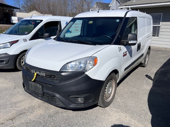2019 RAM PROMASTER CITY CARGO VAN, FWD, 2.4L 4-CYL., 58,125 MILES, VIN: ZFBHRFAB5K6N52768