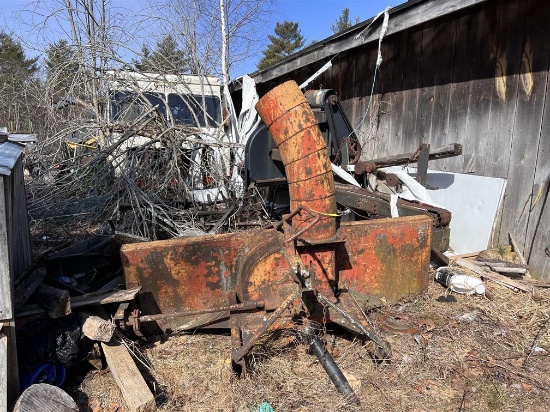 N.E. HAGEDORN MODEL 70 84" SNOWBLOWER, 3PT HITCH, PTO DRIVE, S/N: 1396