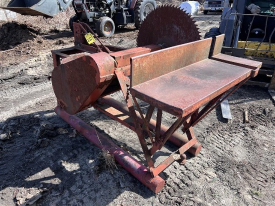 CORD WOOD SAW, 3PT HITCH, PTO DRIVE