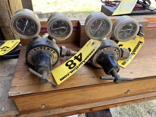BID PRICE X 2 - (2) CRAFTSMEN OXY/ACET GAGES