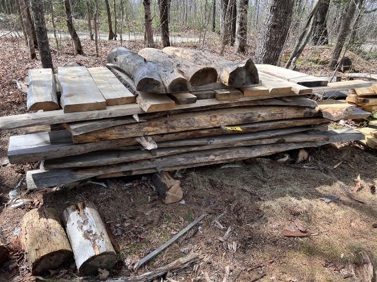 LOT OF ASSORTED LIVE EDGE LUMBER
