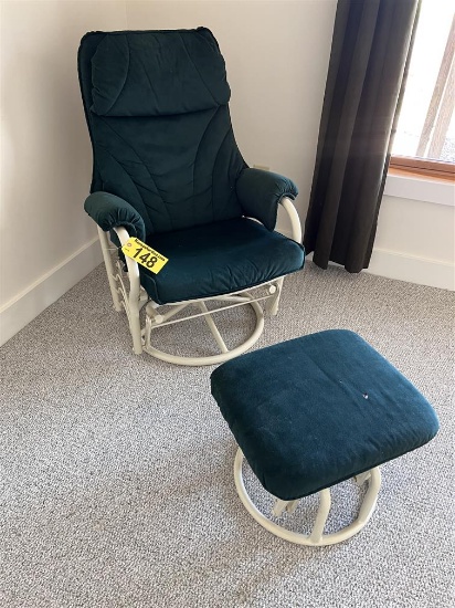 GLIDER & OTTOMAN SET