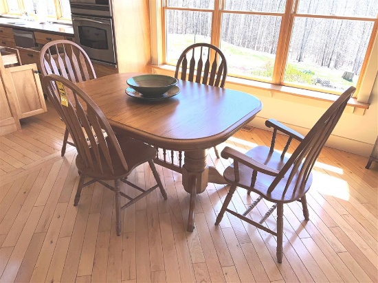 7-PC OAK DINING SET: