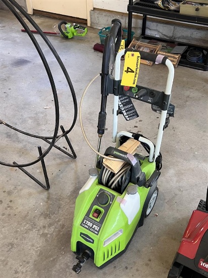 GREENWORKS 1700-PSI ELECTRIC PRESSURE WASHER, 1.4 GPM