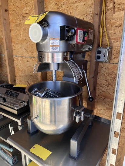 AVANTCO 20QT COMMERCIAL PLANETARY STAND MIXER MODEL 177MX20H, 3-SPEED