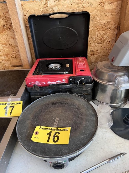 BID PRICE X 3 - (3) CATERING STOVES, 1-ELECTRIC, 2-GAS
