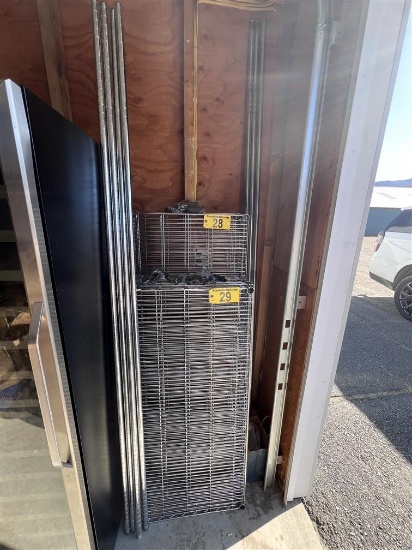 ULINE 60"W X 24" X 8''H WIRE KITCHEN STORAGE RACK, 4-SHELF