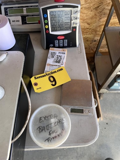 LOT: DIGITAL TIMER,  SCALE, DIGITAL THERMOMETER
