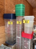BID PRICE X 15 - (15) 4-QT STORAGE CONTAINERS