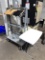 LOT: GARMENT RACKS, FOLDING TABLE