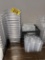LOT OF 13-PLASTIC FOOD STORAGE BINS W/ LIDS