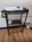 PORTABLE 2-SHELF WIRE CART & CONTENTS:
