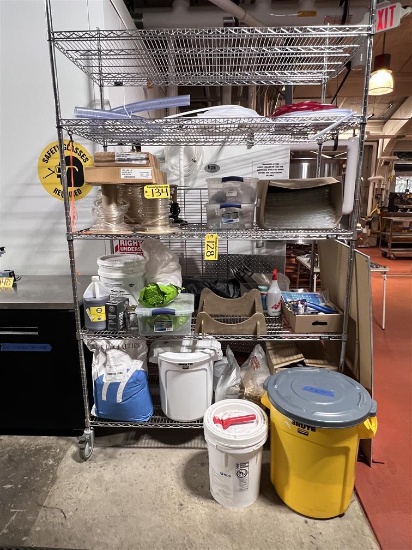 CONTENTS ON STORAGE RACK: