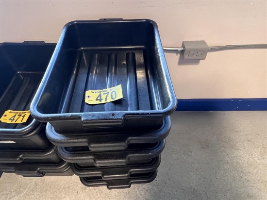 BID PRICE X 4 - (4) BLACK BUS TUBS