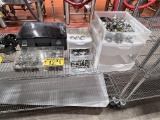 LOT OF S/S BREWING HARDWARE, HOSE CLAMPS, PARTS ORGANIZERS & CONTENTS