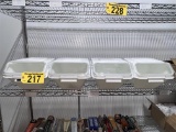 BID PRICE X 4 - (4) BAKER'S MARK 2.6-GAL. / 40-CUP PLASTIC INGREDIENT BINS