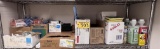 CONTENTS ON 1-SHELF: ASSORTED CLEANING SUPPLIES, CAN LINERS, SPONGES