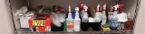 CONTENTS ON 1-SHELF: ASSORTED CLEANING SUPPLIES, TRASH BAGS, COMPOST BAGS