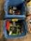 CONTENTS OF 2-PLASTIC STORAGE TOTES: