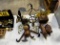 LOT OF ASSORTED BRASS & WOOD COLLECTIBLES