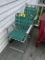 BID PRICE X 2 - (2) ALUMINUM FRAME LAWN CHAIRS