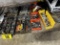 LOT OF ASSORTED PARTS DRAWERS & CONTENTS, WELDING TIPS