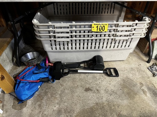 LOT: 2-EXTRA LARGE DOG KENNELS