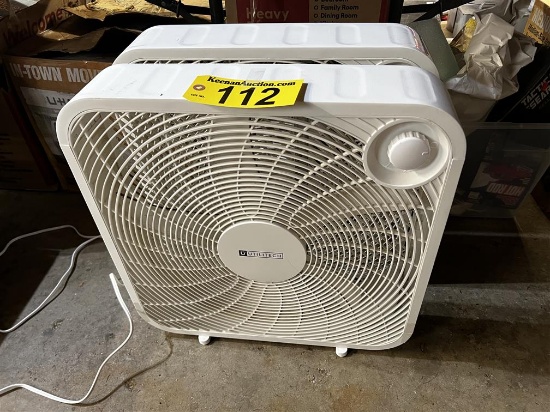 LOT OF 2-UTILITECH BOX FANS, 20"