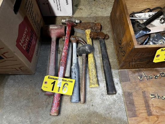 LOT OF 6-ASSORTED HAMMERS