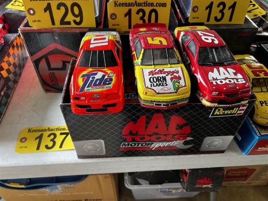 BID PRICE X 3 - (3) NASCAR DIE CAST COLLECTIBLES: