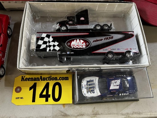 LOT: MAC TOOLS 1998 FORD HAULER, 1:64 SCALE, & NASCAR DIE CAST COLLECTIBLE CAR