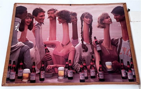 BUDWEISER PRINT, 26" X 18"