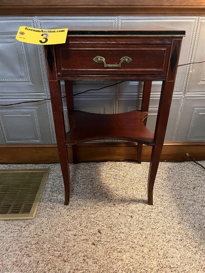 HARDWOOD END TABLE