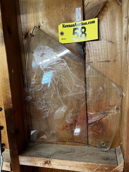1968 FIREBIRD WINDOW, ETCHED GLASS