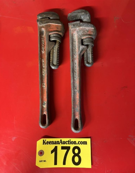BID PRICE X 2 - (2) RIDGID 14" PIPE WRENCHES