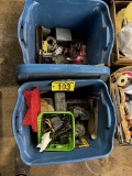 CONTENTS OF 2-PLASTIC STORAGE TOTES: