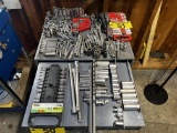 LOT OF ASSORTED SOCKET SETS, SNAP-ON, PITTSBURGH, CRAFTSMAN