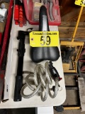 LOT: BIKE SEAT, AIR PUMP, CABLE LOCK