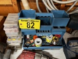 LOT: E-Z TOTE W/ SOLDERING, WIRE, FASTENER BOXES