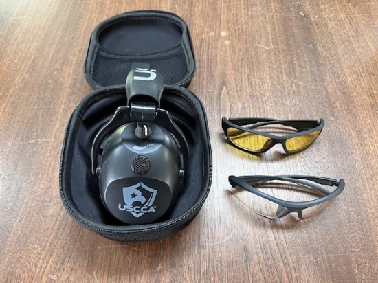 USCCA EAR PROTECTION, CASE, 2-PAIR SHOOTING GLASSES
