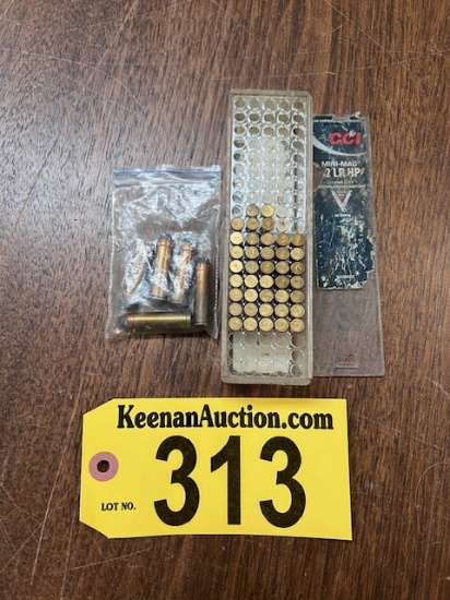 LOT: 47-ROUNDS .22 LR HP, 5- .38-SPECIAL