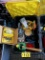 CONTENTS OF 1-TOTE: MISC. HAND TOOLS, SHOP SUPPLIES