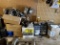 LOT: ASSORTED EQUIPMENT TRACKERS, POLARIS MANUALS, PARTS BIN & CONTENTS