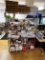 MEIGO 6-SHELF WIRE STORAGE RACK & CONTENTS: