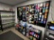 CONTENTS ON PEGBOARD WALL & 3-STORAGE RACKS: