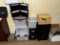 LOT OF ASSORTED FILING & STORAGE TOTES, BANKER BOXES, KEY BOX