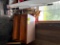 LOT: 2-DRAWER END TABLE W/ VINTAGE HAND TOOLS