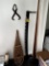 LOT OF VINTAGE COLLECTIBLES: SNOW SHOES, CROSS CUT SAW, ICE TONGS